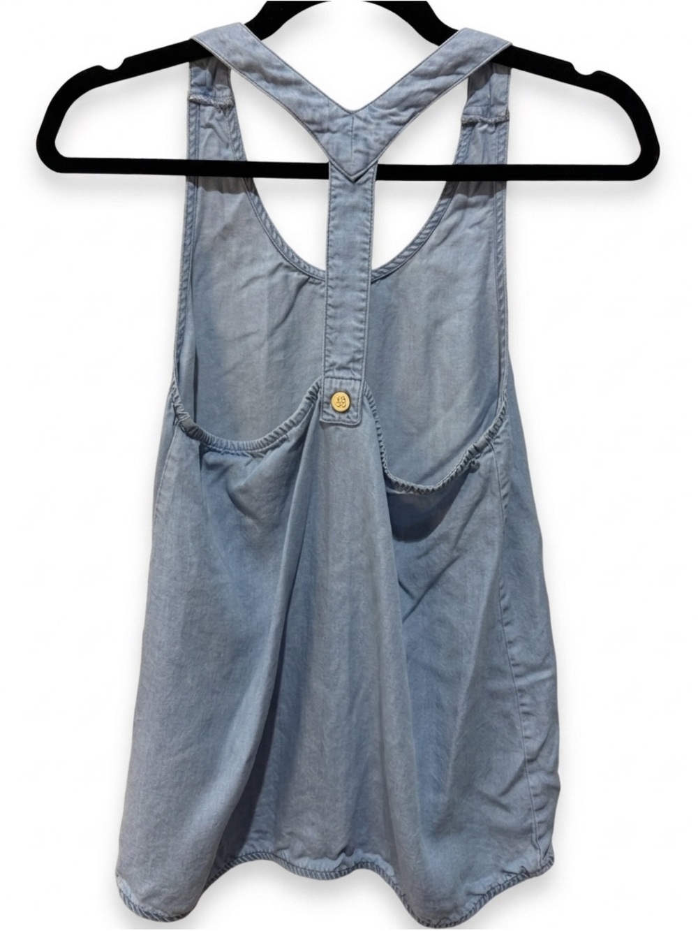 Sweaty Betty Chambray Denim Y-back Tank Size S - Picture 2 of 4